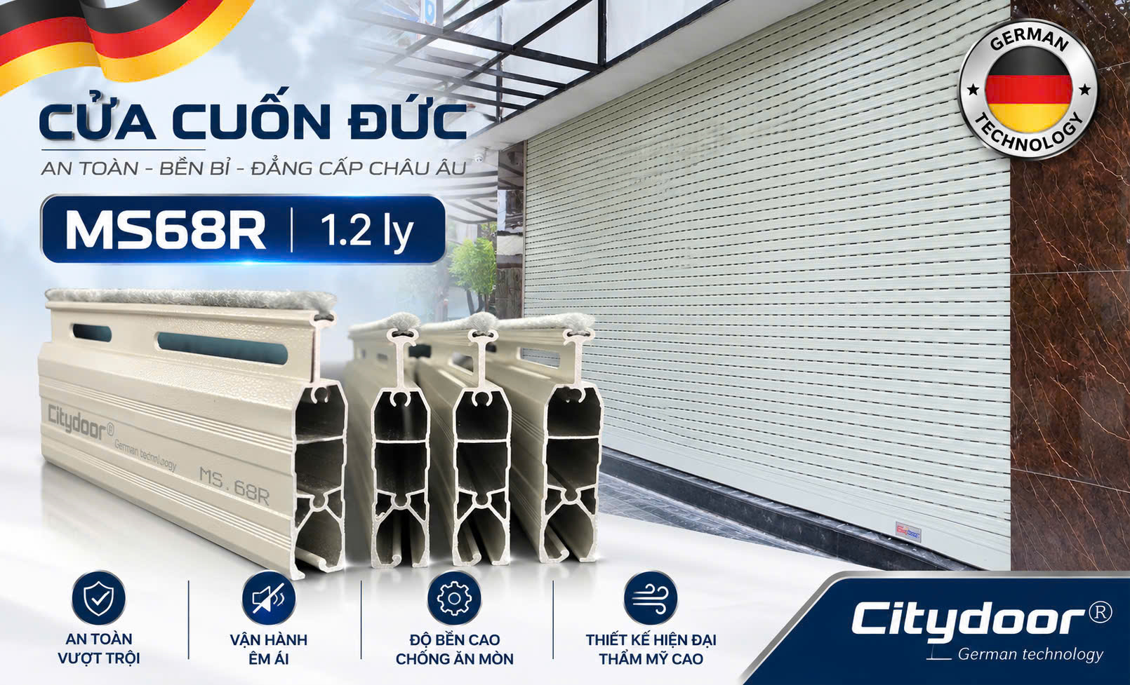 Báo giá cửa cuốn Đức Khe thoáng 1.2ly