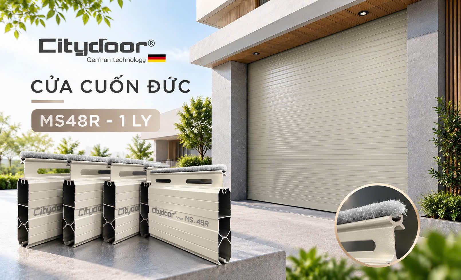 Báo giá cửa cuốn Đức khe thoáng 1 ly 