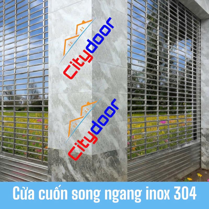 Cửa cuốn song ngang Inox 304