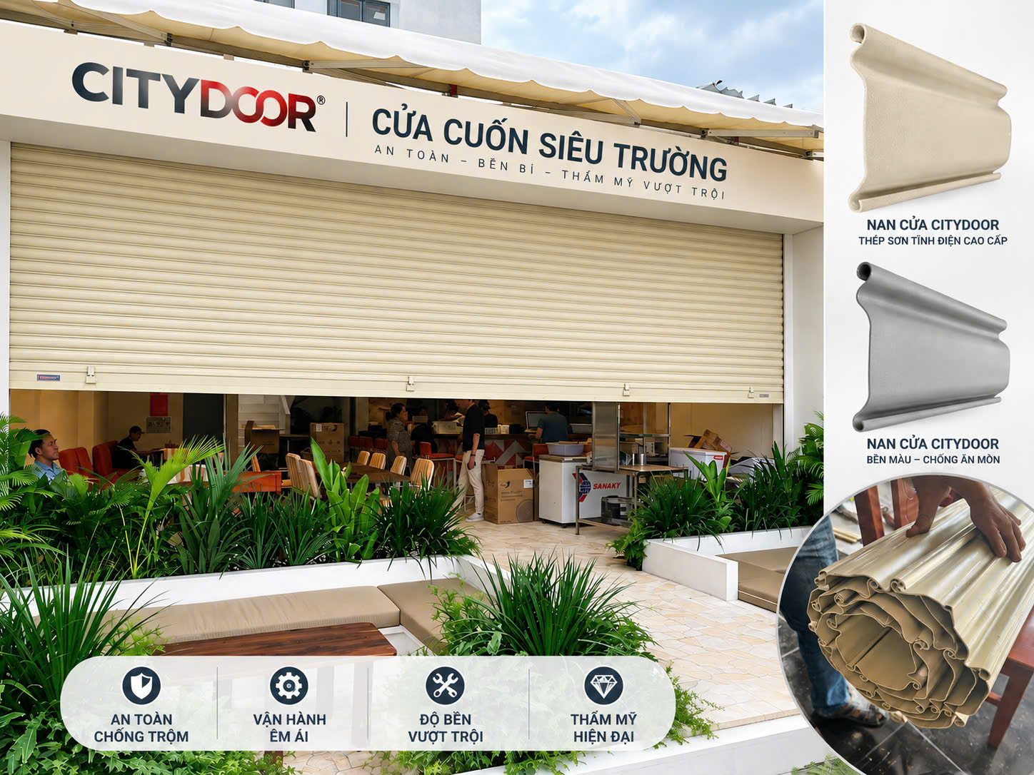 Báo giá thi công cửa cuốn siêu trường cho nhà xưởng lớn