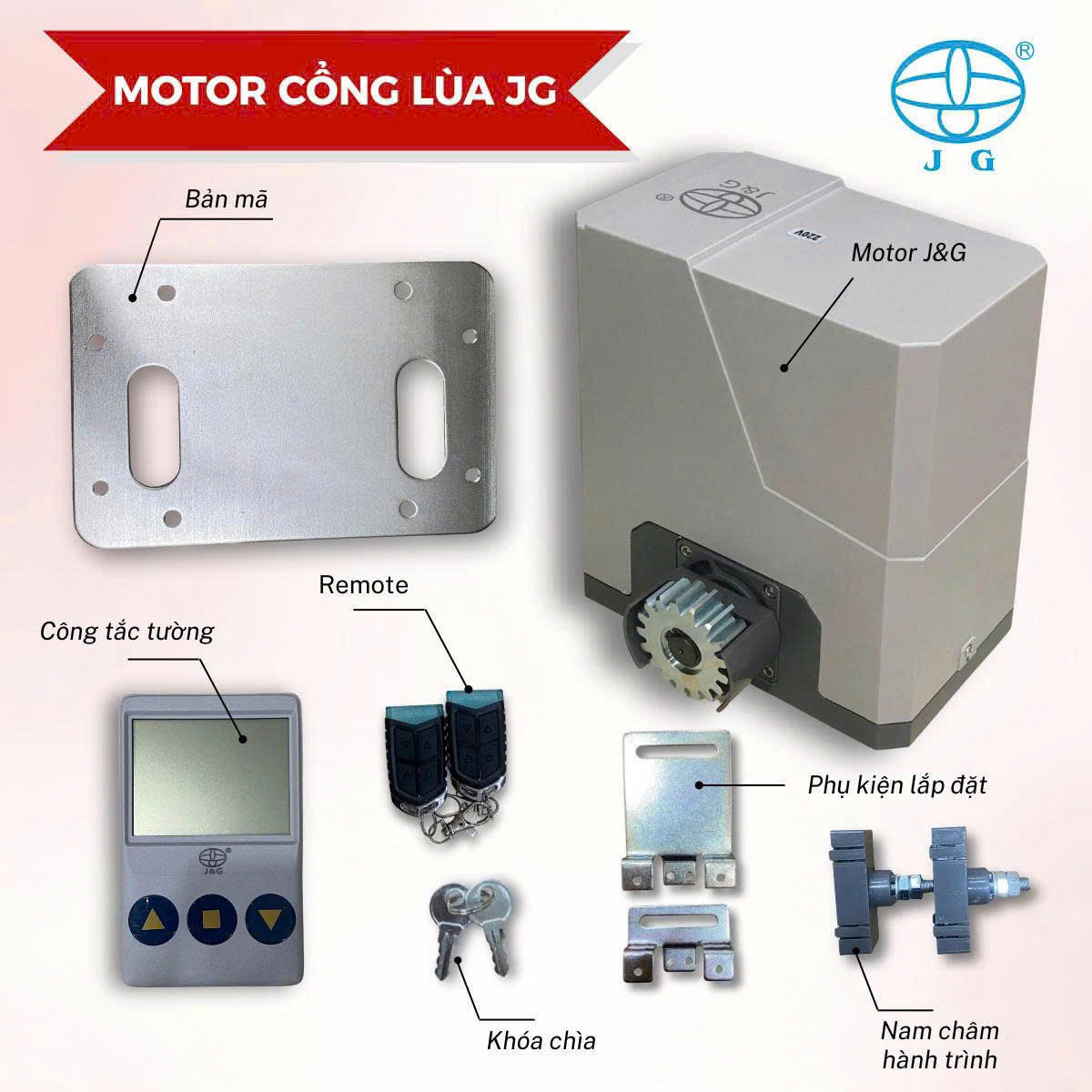MOTOR CỔNG LÙA JG